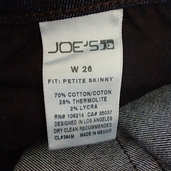 Joe's Jeans Chanelle Petite Skinny Jeans Size 26P - Picture 2 of 6